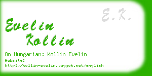 evelin kollin business card